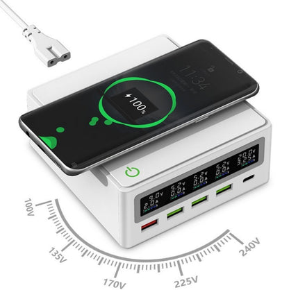 Amazon Explosive PD65w Laptop Mobile Phone Charger Multi-port 5 Port USB Wireless Charger QC3.0 Fast Charge