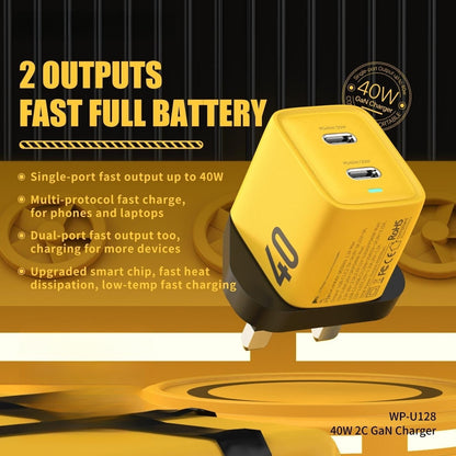 Gallium Nitride 40W Mobile Phone Charging Plug Charger