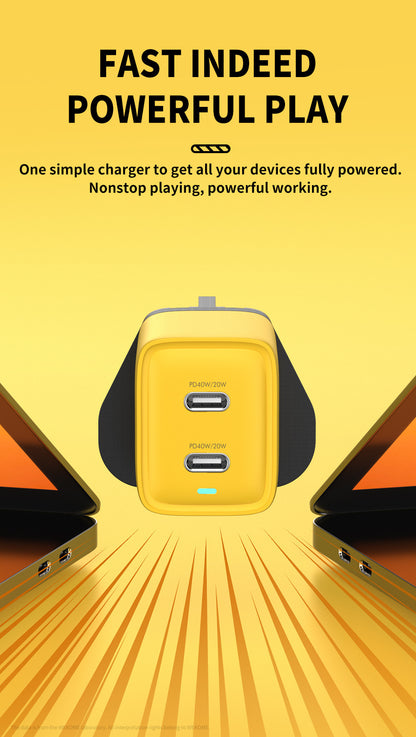 Gallium Nitride 40W Mobile Phone Charging Plug Charger