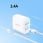 20W Dual-port Charging Head Multi-port Usb Universal Data Cable